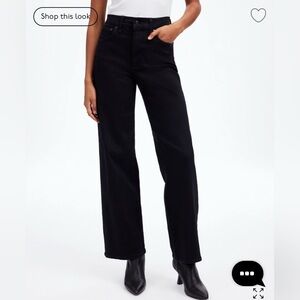 Madewell Black Flare & Wide Leg Jeans